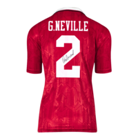 Icons Gary Neville gesigneerd Manchester United shirt 1992-94