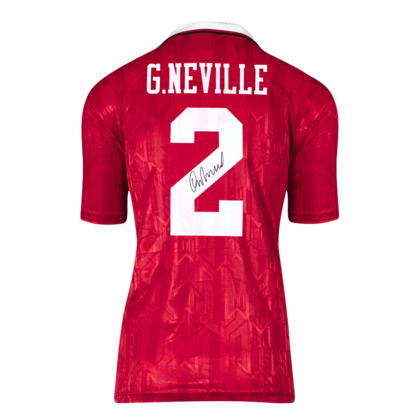 Gary Neville gesigneerd Manchester United shirt 1992-94
