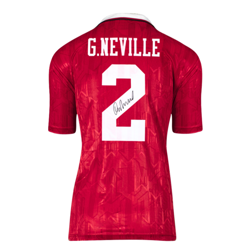 Icons Gary Neville gesigneerd Manchester United shirt 1992-94