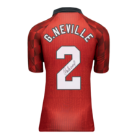 Icons Gary Neville gesigneerd Manchester United shirt 1996-98