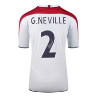 Icons Gary Neville gesigneerd Engeland shirt 2004