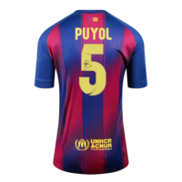 Icons Carles Puyol gesigneerd FC Barcelona shirt 2025-26