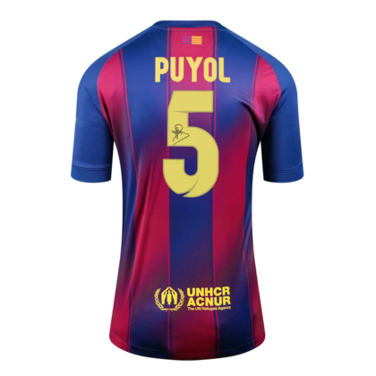 Carles Puyol gesigneerd FC Barcelona shirt 2025-26