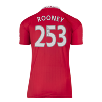 Icons Wayne Rooney gesigneerd Manchester United shirt 2022-23
