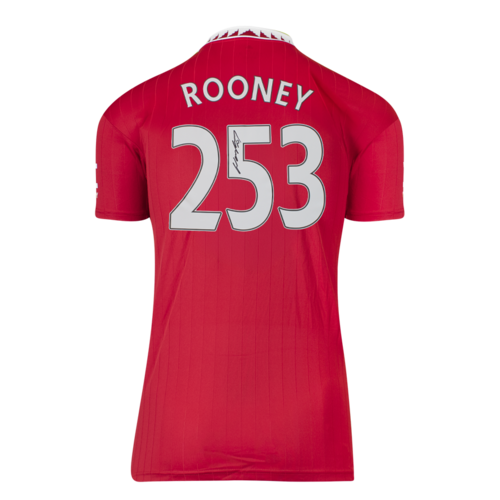 Icons Wayne Rooney gesigneerd Manchester United shirt 2022-23