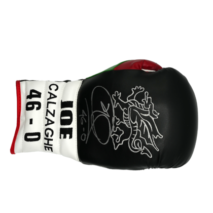 Joe Calzaghe gesigneerde bokshandschoen