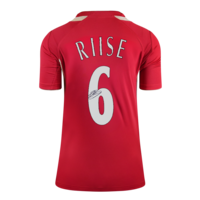 Icons John Arne Riise gesigneerd Liverpool FC shirt 2005-06
