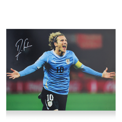 Diego Forlan gesigneerde Uruguay foto 2010