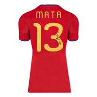 Icons Juan Mata gesigneerd Spanje shirt 2010