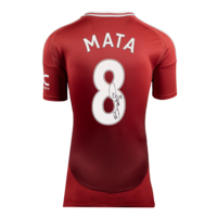 Icons Juan Mata gesigneerd Manchester United shirt 2024-25