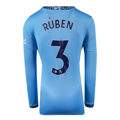 Ruben Dias gesigneerd Manchester City shirt 2024-25