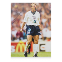 Icons Stuart Pearce gesigneerde Engeland foto 1996