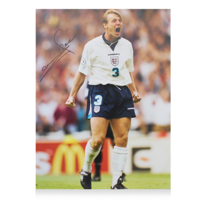 Stuart Pearce gesigneerde Engeland foto 1996