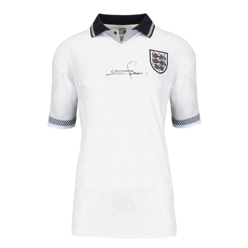 Icons Stuart Pearce gesigneerd Engeland shirt 1990