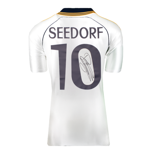 Icons Clarence Seedorf gesigneerd Real Madrid shirt 1999 - Reissue