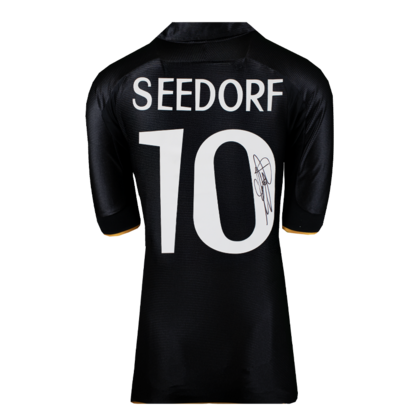 Clarence Seedorf gesigneerd Real Madrid shirt 1999 - Reissue