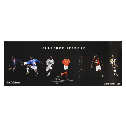 Icons Clarence Seedorf gesigneerde foto