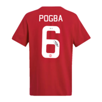 Icons Paul Pogba gesigneerd Manchester United t-shirt