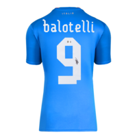 Icons Mario Balotelli gesigneerd Italië shirt 2022