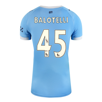 Mario Balotelli gesigneerd Manchester City shirt 2025-26