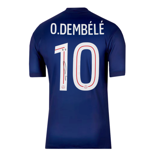 Icons Ousmane Dembele gesigneerd Paris Saint-Germain shirt 2025-26