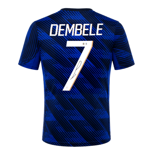Icons Ousmane Dembele gesigneerd Frankrijk shirt 2026