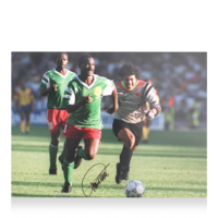 Icons Roger Milla gesigneerde Cameroon foto