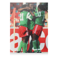 Icons Roger Milla gesigneerde Cameroon foto