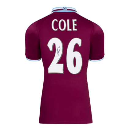 Joe Cole gesigneerd West Ham United shirt 2000