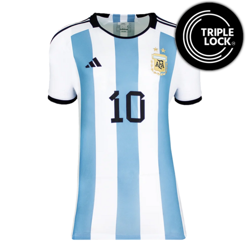 Icons PRE-ORDER Lionel Messi gesigneerd Argentinië shirt WK 2022