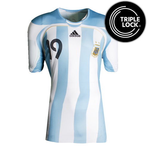 Icons Lionel Messi gesigneerd Argentinië shirt 2006