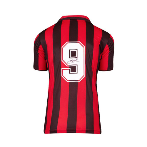 Marco van Basten gesigneerd AC Milan shirt