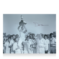 Icons David Gower gesigneerde Engeland foto 1985