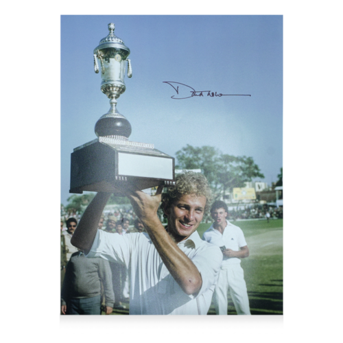 Icons David Gower gesigneerde Engeland foto 1985