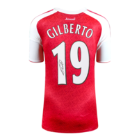 Icons Gilberto Silva gesigneerd Arsenal shirt 2025-26