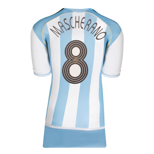 Icons Javier Mascherano gesigneerd Argentinië shirt 2006