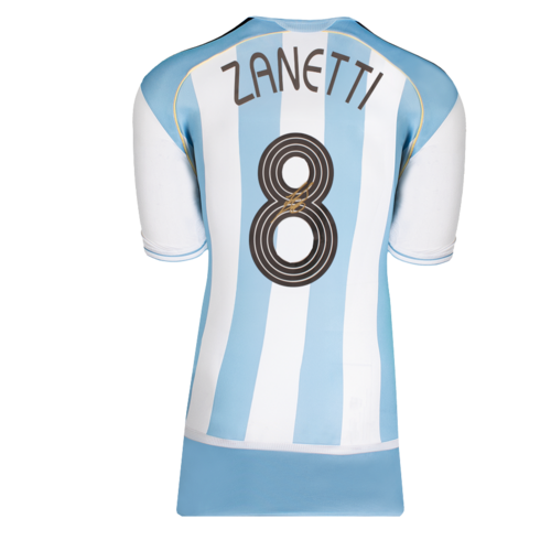 Icons Javier Zanetti gesigneerd Argentinië shirt 2006