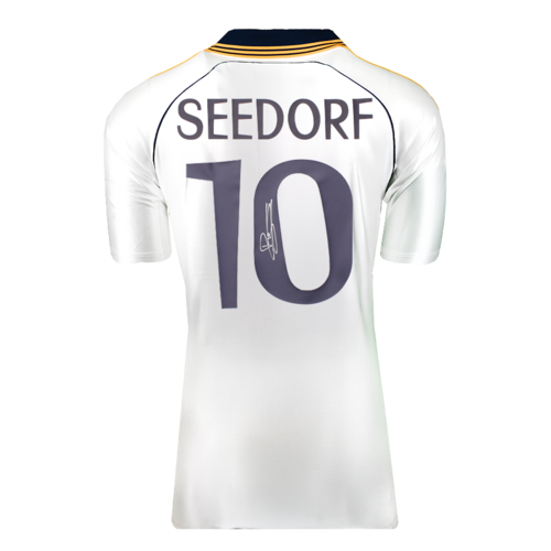 Icons Clarence Seedorf gesigneerd Real Madrid shirt 1999