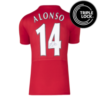 Icons Xabi Alonso gesigneerd Liverpool FC shirt 2005