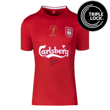 Xabi Alonso gesigneerd Liverpool FC shirt 2005