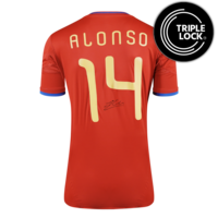 Icons Xabi Alonso gesigneerd Spanje shirt 2010