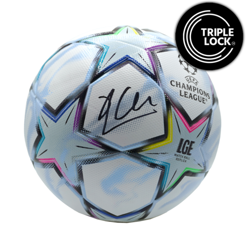 Icons Xabi Alonso gesigneerde voetbal