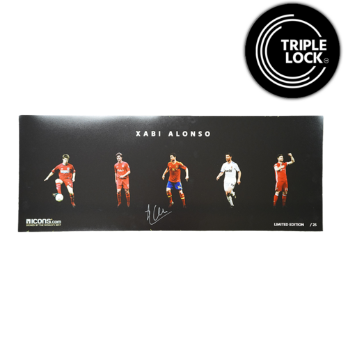 Icons Xabi Alonso gesigneerde Career Montage foto