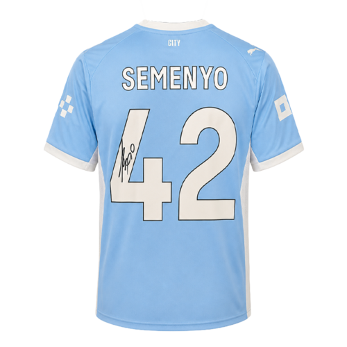 Icons Antoine Semenyo gesigneerd Manchester City shirt 2026-27