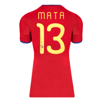 Icons Juan Mata gesigneerd Spanje shirt 2010