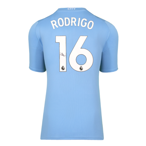 Icons Rodri gesigneerd Manchester City shirt 2023-24