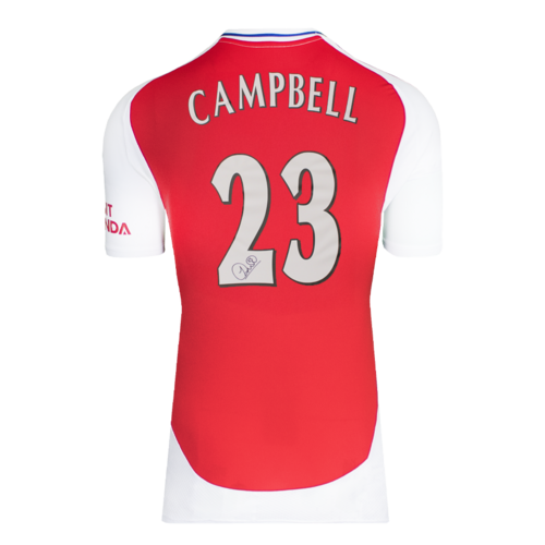 Icons Sol Campbell gesigneerd Arsenal shirt 2024-25