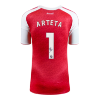 Icons Mikel Arteta gesigneerd Arsenal shirt 2025-26