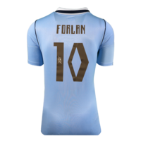 Icons Diego Forlan gesigneerd Uruguay shirt 2026