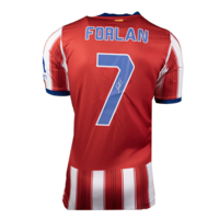 Icons Diego Forlan gesigneerd Atletico Madrid shirt 2026-27